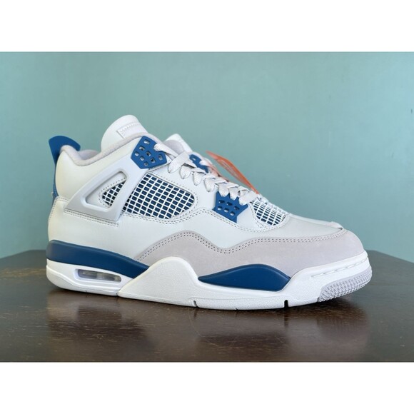 Nike Air Jordan 4 Retro "Military Blue" 2024 Men’s Size 12 FV5029-141 - Picture 2 of 11